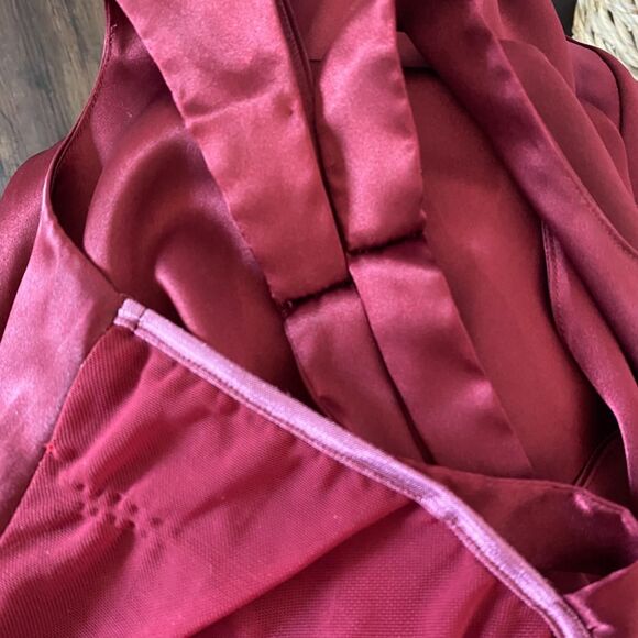 Vintage Dark Burgundy Red Whimsical Whimsygoth Ethereal Slip Dress M - Picture 8 of 8